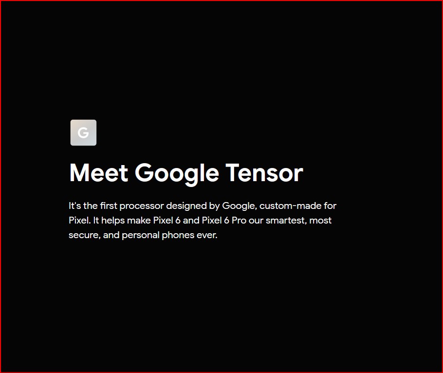 Google Tensor SoC